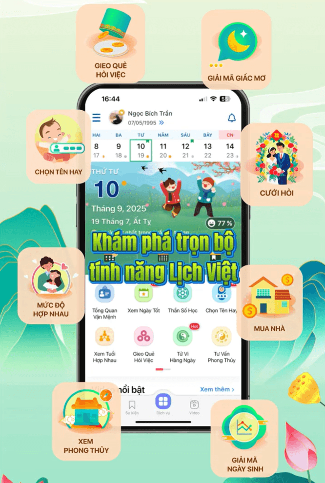 Giới thiệu Lịch Việt - Lịch cá nhân hóa
