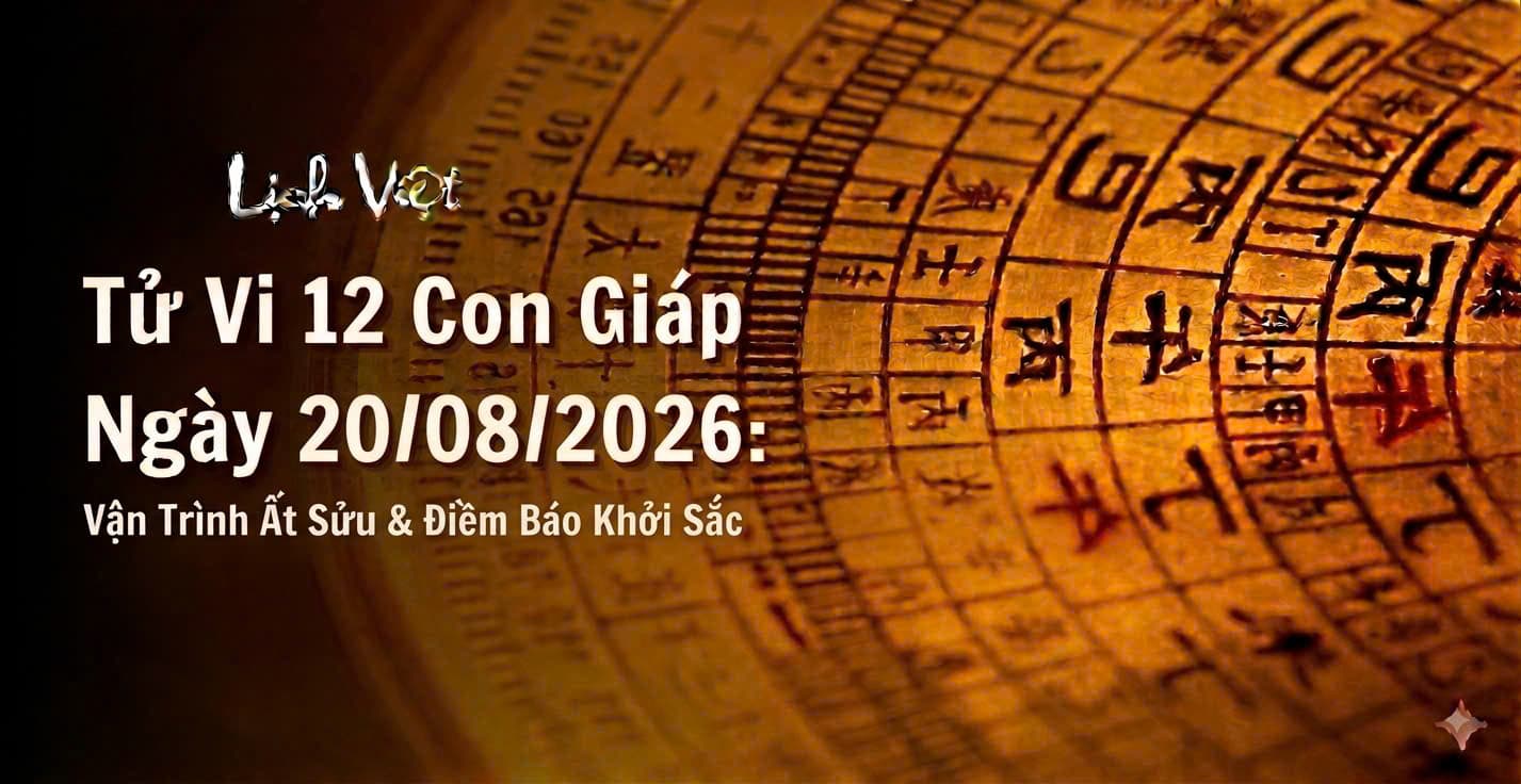 Tử Vi 12 Con Giáp Ngày 20/08/2026: Vận Trình Ất Sửu & Điềm Báo Khởi Sắc